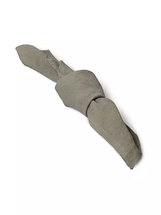 FYNCH HATTON | Leinenservietten 4 tlg. 50x50cm Leaf Green | 